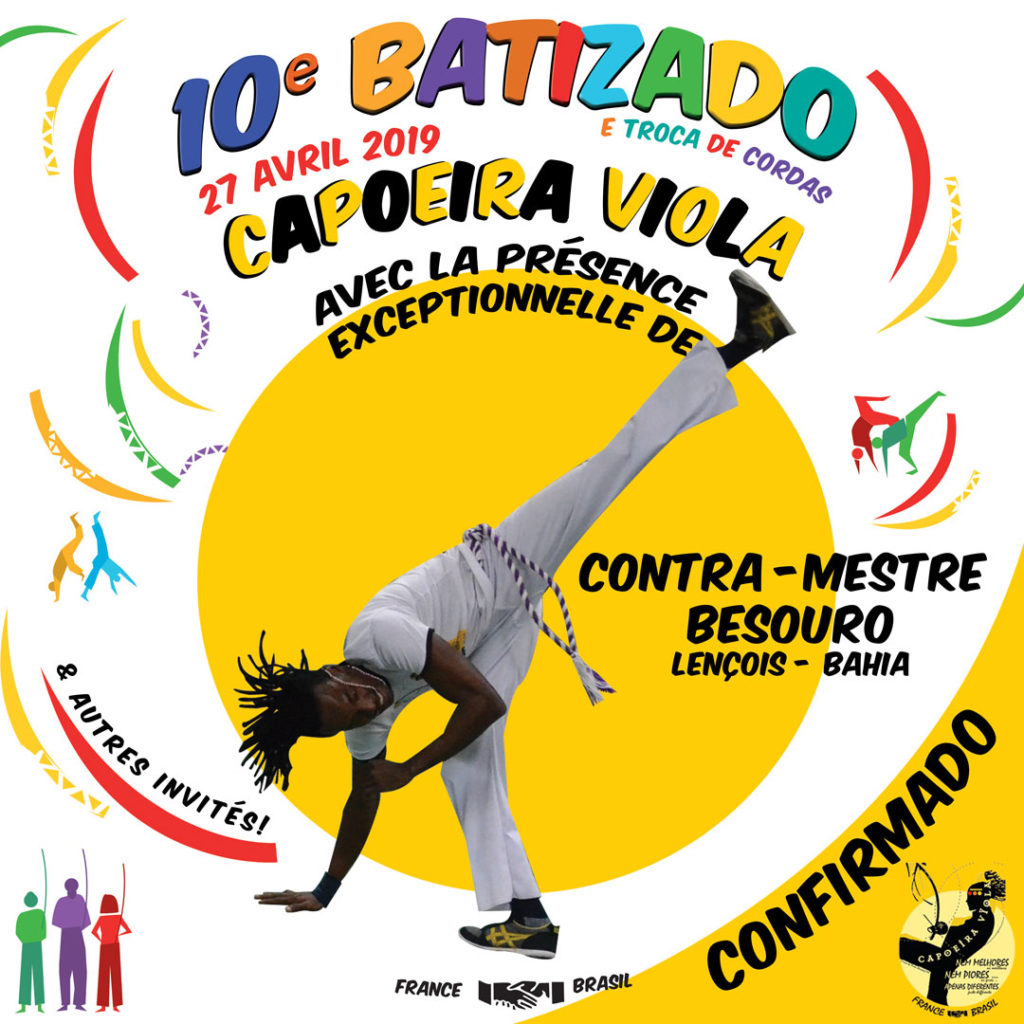 Contra-mestre Besouro CONFIRMADO 10o batizado Capoeira Viola